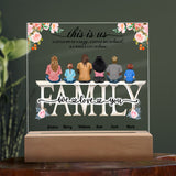 Dad and Family, Son, Daughter, Personalized Acrylic Plaque, Custom Plaque For Father