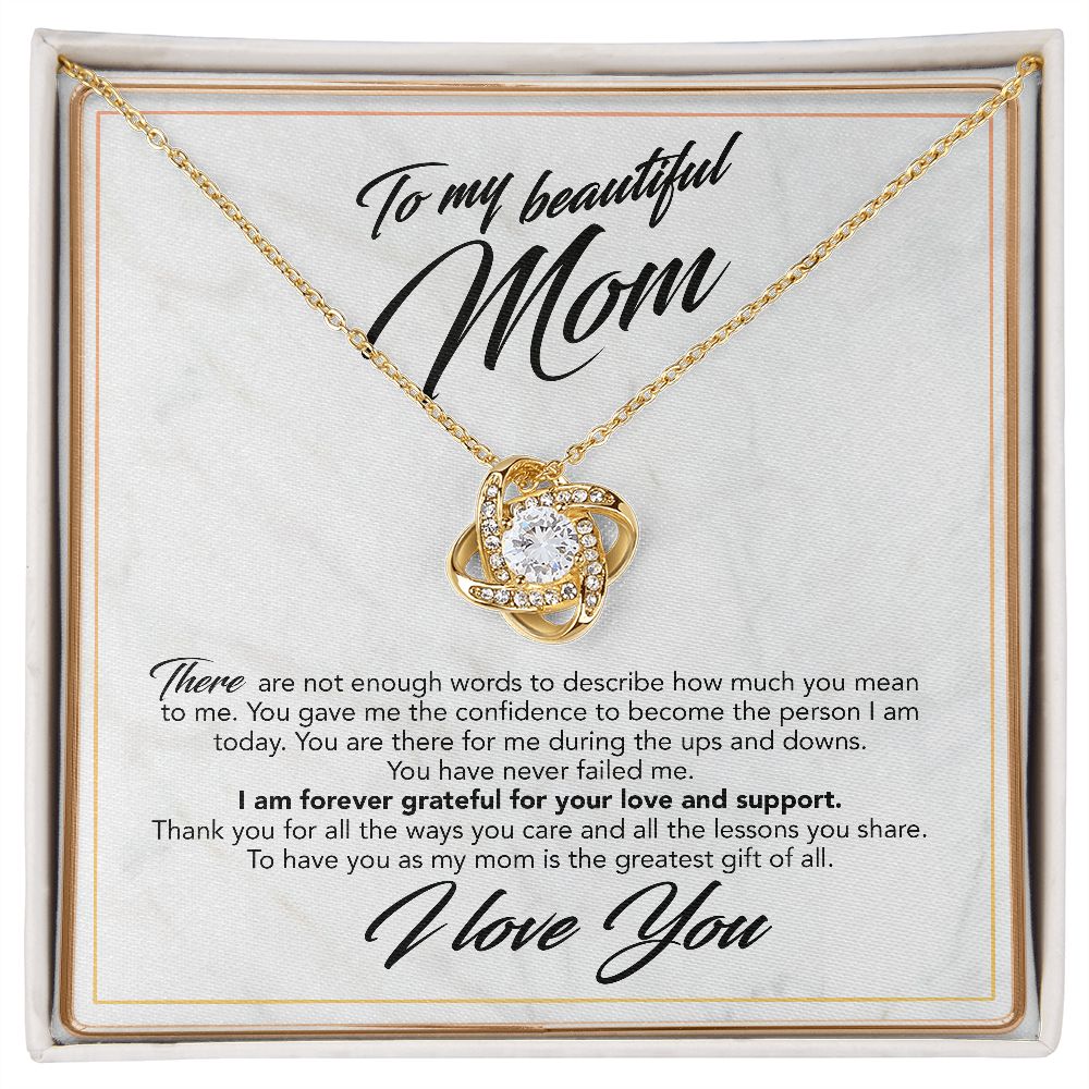 To My Beautiful Mom Necklace, Mom Gift, Mom Necklace, Mom Birthday Gif –  Bradley Elaine