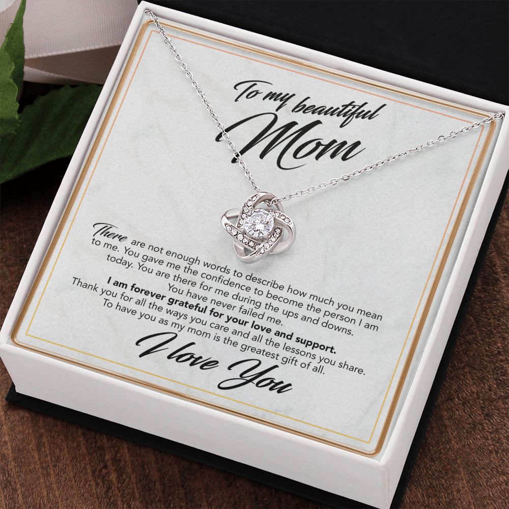 To My Mom Grandma Daughter Heart Necklace Silver Color Chain Necklaces For  Women Love Mothers Day